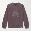 Embroidered Pigment-Dyed Cotton-Jersey Sweatshirt