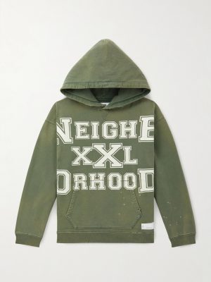 Savage Logo-Print Distressed Cotton-Jersey Hoodie