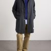 Taffeta-Trimmed Houndstooth Woven Car Coat - OU Taffeta-Trimmed Houndstooth Woven Car Coat - OU