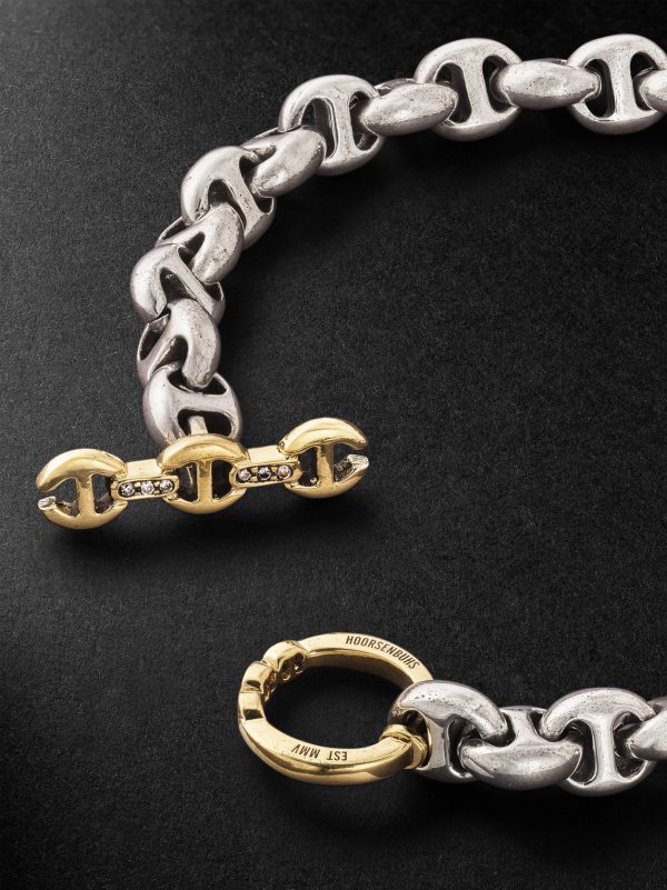 Open-Link™ Sterling Silver Diamond Chain Bracelet - BK Open-Link™ Sterling Silver Diamond Chain Bracelet - BK