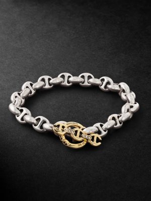 Open-Link™ Sterling Silver Diamond Chain Bracelet Open-Link™ Sterling Silver Diamond Chain Bracelet