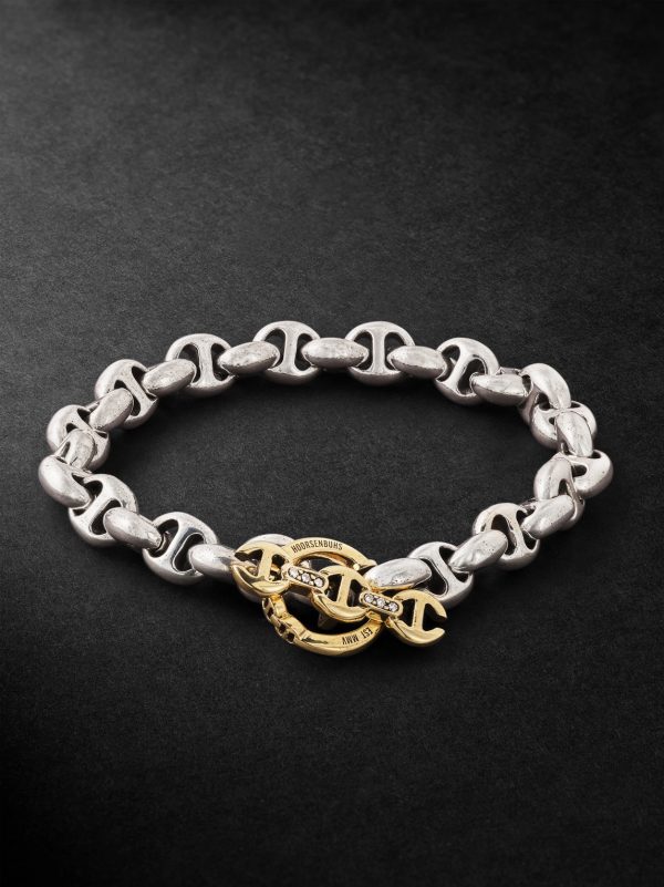 Open-Link™ Sterling Silver Diamond Chain Bracelet Open-Link™ Sterling Silver Diamond Chain Bracelet