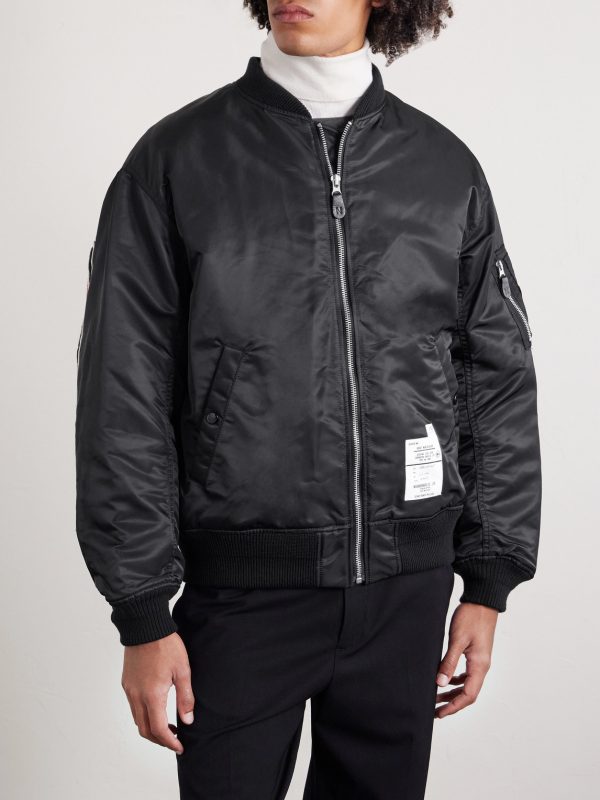 MA-1 Appliquéd Padded Twill Bomber Jacket - FR