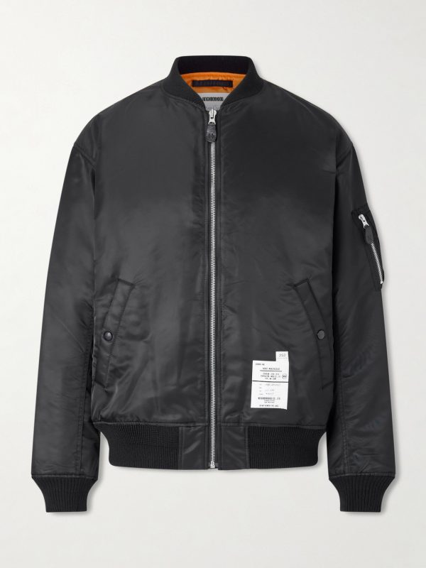 MA-1 Appliquéd Padded Twill Bomber Jacket