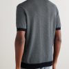 Honeycomb-Knit Organic Cotton Polo Shirt - BK Honeycomb-Knit Organic Cotton Polo Shirt - BK
