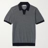 Honeycomb-Knit Organic Cotton Polo Shirt Honeycomb-Knit Organic Cotton Polo Shirt