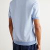 Honeycomb-Knit Organic Cotton Polo Shirt - BK Honeycomb-Knit Organic Cotton Polo Shirt - BK