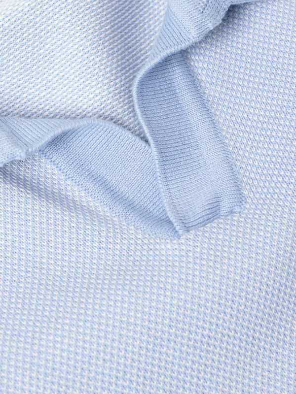 Honeycomb-Knit Organic Cotton Polo Shirt - CU Honeycomb-Knit Organic Cotton Polo Shirt - CU