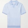 Honeycomb-Knit Organic Cotton Polo Shirt Honeycomb-Knit Organic Cotton Polo Shirt