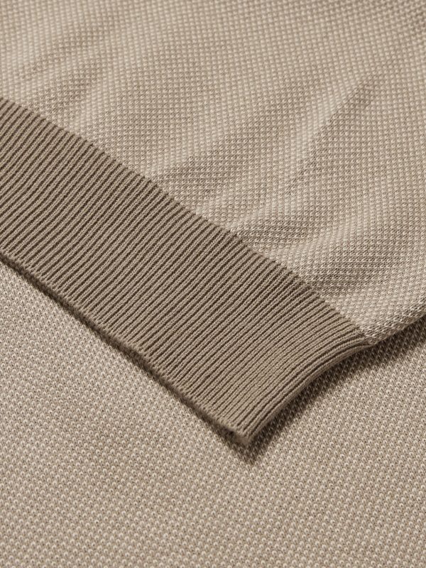 Honeycomb-Knit Organic Cotton Polo Shirt - E1 Honeycomb-Knit Organic Cotton Polo Shirt - E1