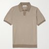 Honeycomb-Knit Organic Cotton Polo Shirt Honeycomb-Knit Organic Cotton Polo Shirt