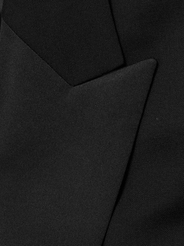 Slim-Fit Satin-Trimmed Wool Tuxedo Jacket - E1 Slim-Fit Satin-Trimmed Wool Tuxedo Jacket - E1