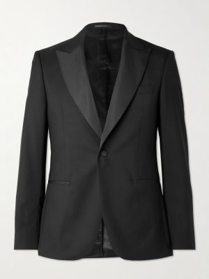Slim-Fit Satin-Trimmed Wool Tuxedo Jacket Slim-Fit Satin-Trimmed Wool Tuxedo Jacket