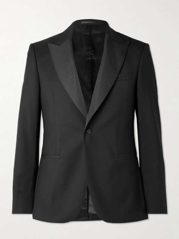 Slim-Fit Satin-Trimmed Wool Tuxedo Jacket Slim-Fit Satin-Trimmed Wool Tuxedo Jacket