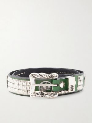 Dog In Restraint 3.5cm Studded Leather Belt