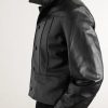 Nick Slim-Fit Panelled Leather Jacket - CU Nick Slim-Fit Panelled Leather Jacket - CU