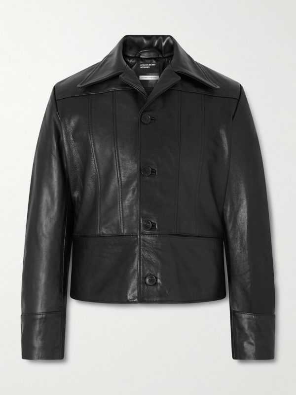 Nick Slim-Fit Panelled Leather Jacket Nick Slim-Fit Panelled Leather Jacket
