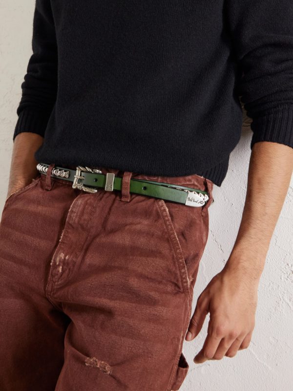 Classique 2cm Studded Leather Belt - FR