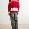 Rat Embroidered Striped Mohair and Silk-Blend Sweater - BK Rat Embroidered Striped Mohair and Silk-Blend Sweater - BK