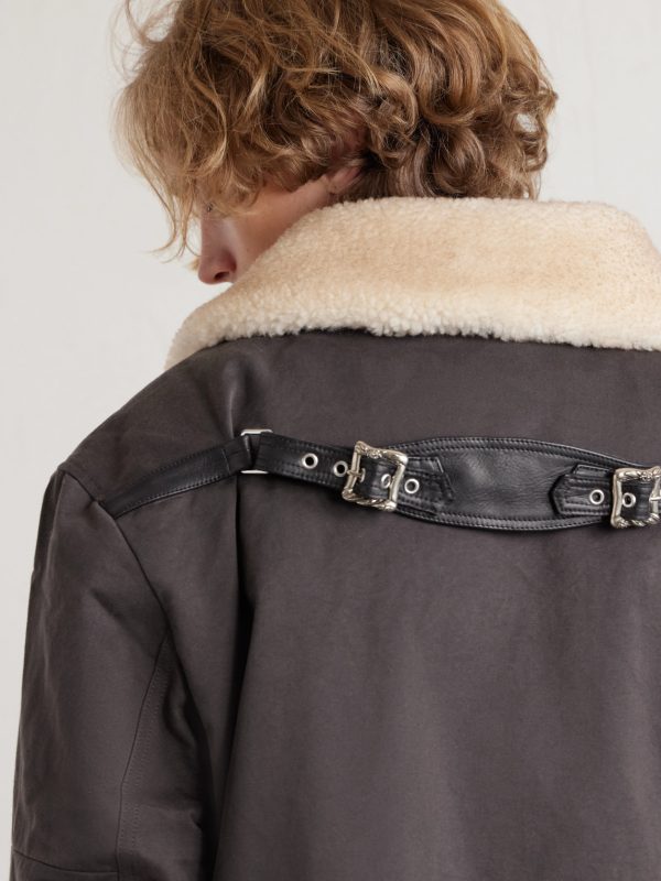 Viktor Shearling-Trimmed Padded Cotton-Twill Jacket - CU