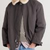 Viktor Shearling-Trimmed Padded Cotton-Twill Jacket - FR