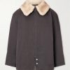 Viktor Shearling-Trimmed Padded Cotton-Twill Jacket