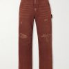 Paint Straight-Leg Distressed Cotton-Canvas Trousers Paint Straight-Leg Distressed Cotton-Canvas Trousers
