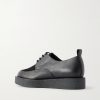 Sleeper Suede-Trimmed Leather Derby Shoes - BK Sleeper Suede-Trimmed Leather Derby Shoes - BK