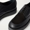 Sleeper Suede-Trimmed Leather Derby Shoes - CU Sleeper Suede-Trimmed Leather Derby Shoes - CU