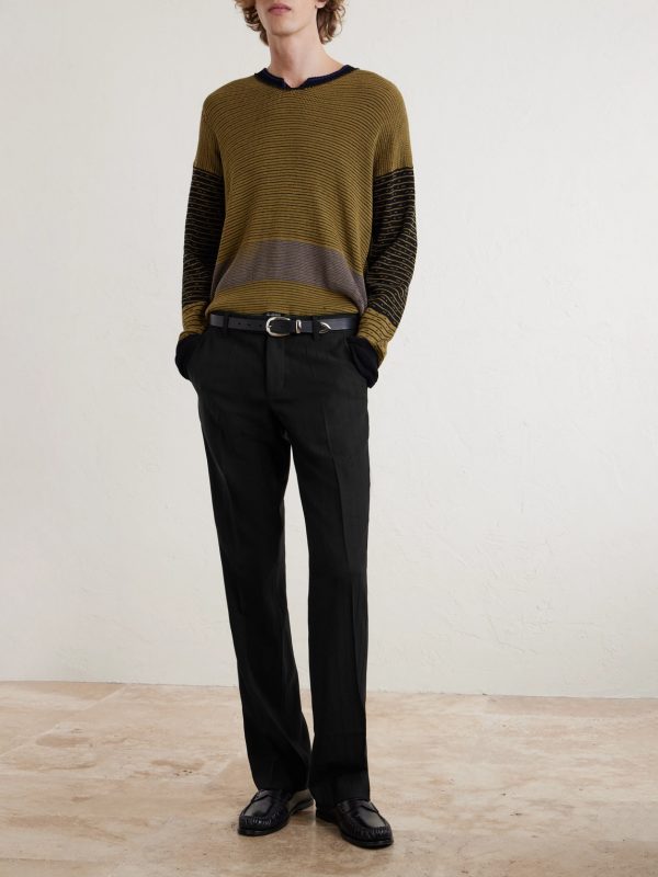 Skinny Lieutenant Straight-Leg Pinstriped Virgin Wool Trousers - OU Skinny Lieutenant Straight-Leg Pinstriped Virgin Wool Trousers - OU