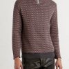Puke & Cry Intarsia Cotton Half-Zip Sweater - FR Puke & Cry Intarsia Cotton Half-Zip Sweater - FR