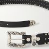 Lock Jaw 3.5cm Studded Leather Belt - E1 Lock Jaw 3.5cm Studded Leather Belt - E1