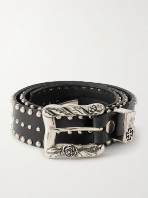 Lock Jaw 3.5cm Studded Leather Belt Lock Jaw 3.5cm Studded Leather Belt