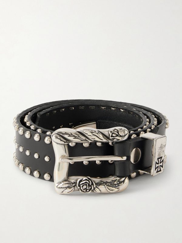 Lock Jaw 3.5cm Studded Leather Belt Lock Jaw 3.5cm Studded Leather Belt