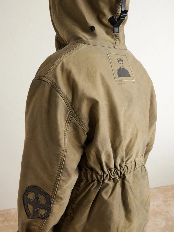 Vienna Appliquéd Shearling-Trimmed Padded Cotton-Sateen Hooded Parka - CU Vienna Appliquéd Shearling-Trimmed Padded Cotton-Sateen Hooded Parka - CU