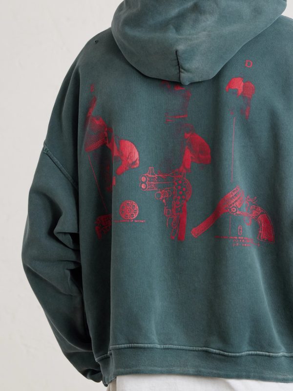 Psychothérapie de L'adolescent Printed Distressed Cotton-Jersey Hoodie - CU Psychothérapie de L'adolescent Printed Distressed Cotton-Jersey Hoodie - CU