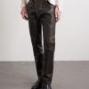 Moto Fly Slim-Fit Straight-Leg Leather Trousers - FR Moto Fly Slim-Fit Straight-Leg Leather Trousers - FR