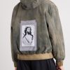 War Started Appliquéd Cotton-Canvas Hooded Jacket - BK War Started Appliquéd Cotton-Canvas Hooded Jacket - BK
