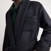 Logo-Embroidered Belted Wool and Cashmere-Blend Robe - CU Logo-Embroidered Belted Wool and Cashmere-Blend Robe - CU