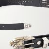 3.8cm Double Eagle Studded Leather Belt - E1 3.8cm Double Eagle Studded Leather Belt - E1