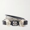 3.8cm Double Eagle Studded Leather Belt 3.8cm Double Eagle Studded Leather Belt