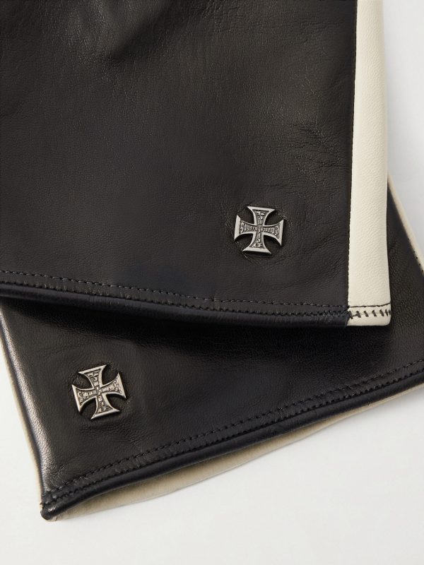 Two-Tone Leather Gloves - CU