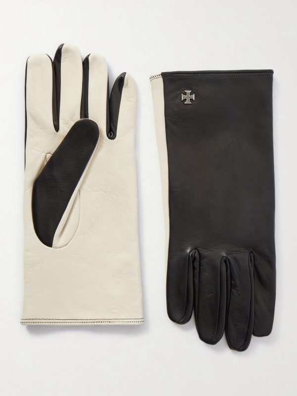 Two-Tone Leather Gloves