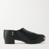 Studded Leather Clogs