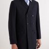 The Pierre Doubled-Breasted Pinstriped Virgin Wool-Twill Blazer - FR The Pierre Doubled-Breasted Pinstriped Virgin Wool-Twill Blazer - FR
