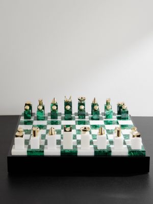 Marble and Malachite Chess Set Marble and Malachite Chess Set