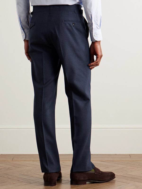 Slim-Fit Straight-Leg Virgin Wool Suit Trousers - BK Slim-Fit Straight-Leg Virgin Wool Suit Trousers - BK