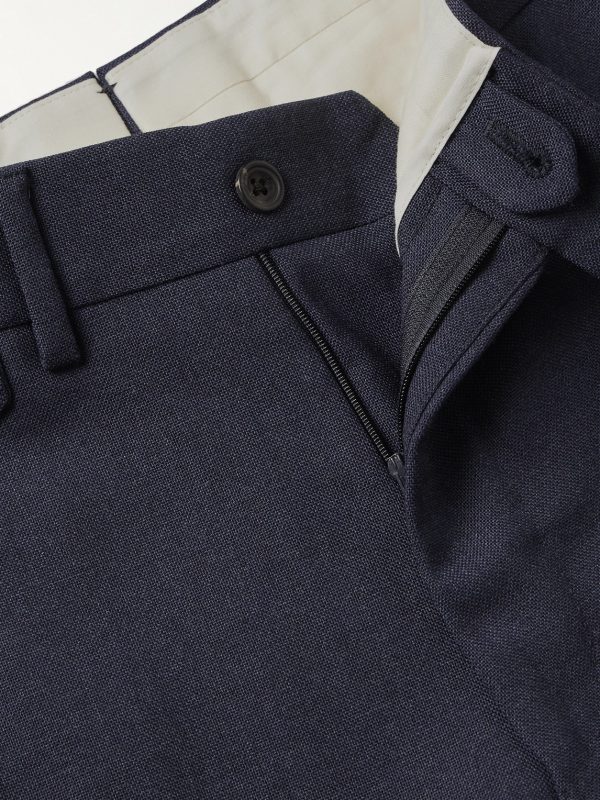 Slim-Fit Straight-Leg Virgin Wool Suit Trousers - E1 Slim-Fit Straight-Leg Virgin Wool Suit Trousers - E1
