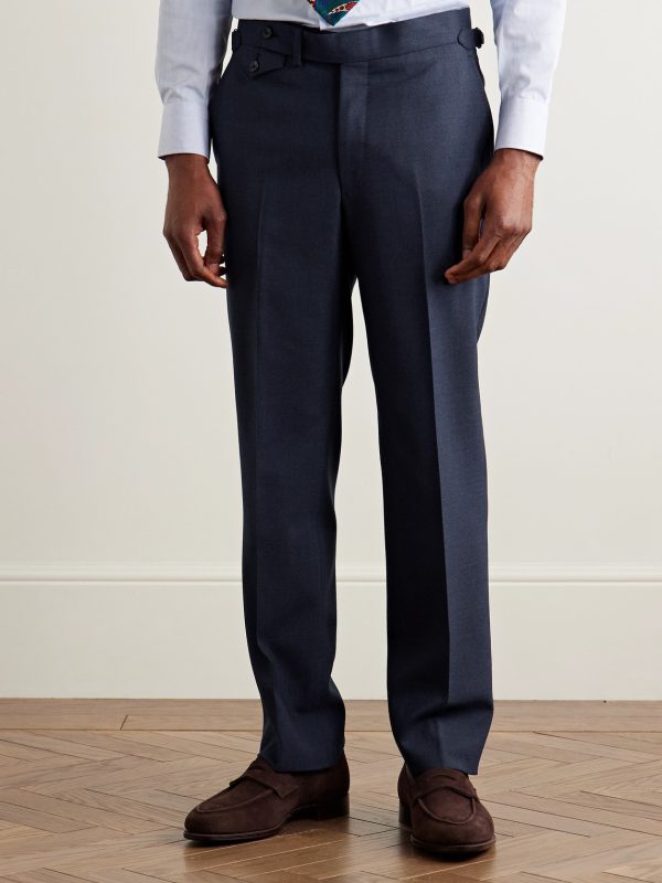 Slim-Fit Straight-Leg Virgin Wool Suit Trousers - FR Slim-Fit Straight-Leg Virgin Wool Suit Trousers - FR