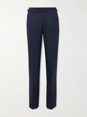 Slim-Fit Straight-Leg Virgin Wool Suit Trousers